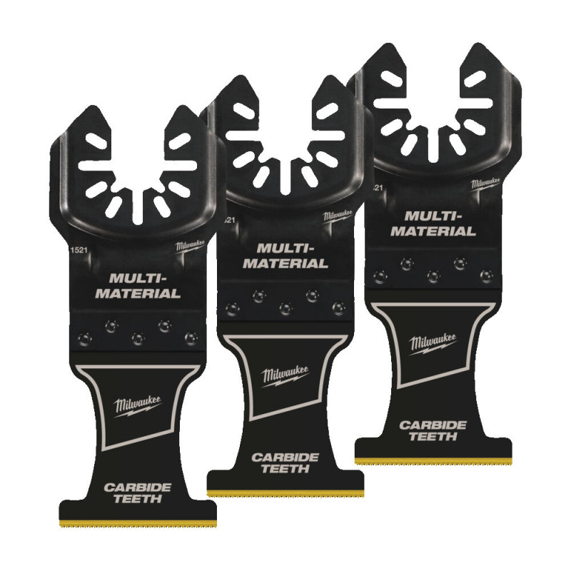 Купити Полотно для мультітула Bi-Metal Carbide OPEN-LOK MILWAUKEE, 35х38мм, (3шт), (мультіматеріал). Офіційний магазин Мілвокі Україна, фірмова гарантія з доставкою по Украіні
