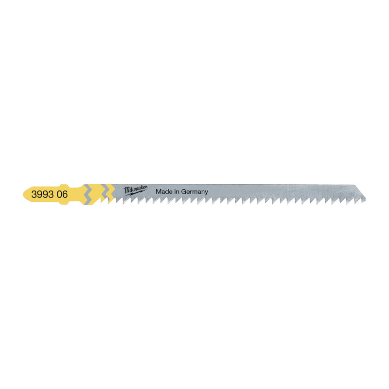 Купити Полотна для лобзиків T301CD MILWAUKEE, 105х3,0мм, (5шт), (деревина, чистий різ). Офіційний магазин Мілвокі Україна, фірмова гарантія з доставкою по Украіні