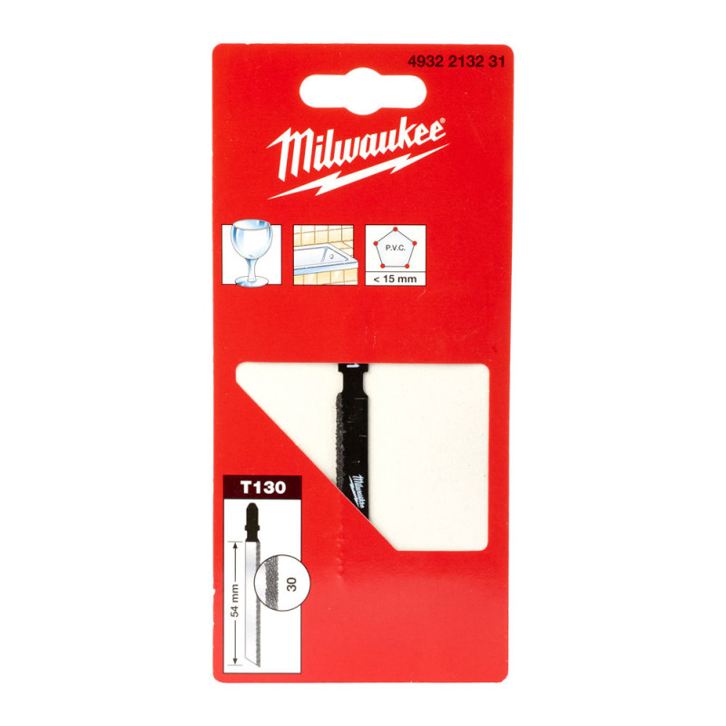 Купити Полотно для лобзиків T130 Coarse grit MILWAUKEE, 54мм, зерно 30, (чавун). Офіційний магазин Мілвокі Україна, фірмова гарантія з доставкою по Украіні