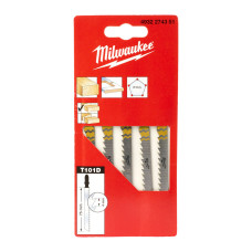 Купити Полотна для лобзиків T101D MILWAUKEE, 75х4,0мм, (5шт), (деревина, чистий різ). Офіційний магазин Мілвокі Україна, фірмова гарантія з доставкою по Украіні