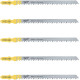 Купити Полотна для лобзиків T101DP Sp. MILWAUKEE, 105х4,0мм, (5шт), (деревина, прямий різ). Офіційний магазин Мілвокі Україна, фірмова гарантія з доставкою по Украіні
