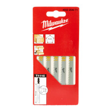 Купити Полотна для лобзиків T111C MILWAUKEE, 75х3,0мм, (5шт), (деревина). Офіційний магазин Мілвокі Україна, фірмова гарантія з доставкою по Украіні