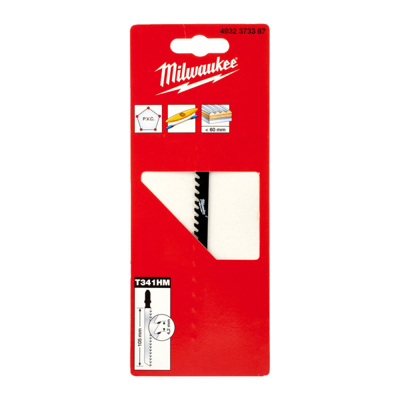 Купити Полотно для лобзиків T341HM MILWAUKEE, 105х4,2мм, (скловолокно, акрил). Офіційний магазин Мілвокі Україна, фірмова гарантія з доставкою по Украіні