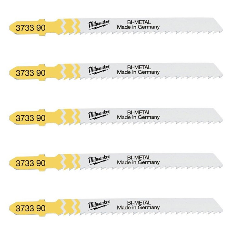 Купити Полотна для лобзиків T101BF Bi-Metal MILWAUKEE, 75х2,5мм, (5шт), (деревина, чистий різ). Офіційний магазин Мілвокі Україна, фірмова гарантія з доставкою по Украіні
