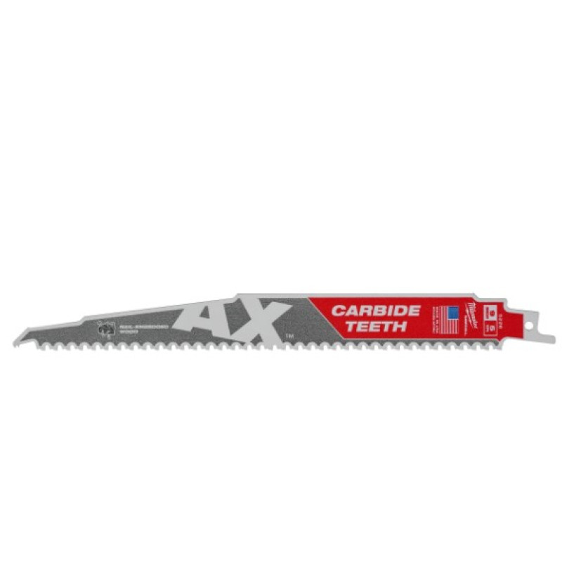 Купити Полотно для шабельних пил AX CARBIDE MILWAUKEE, 230х5мм, (5шт), (деревина з цвяхами). Офіційний магазин Мілвокі Україна, фірмова гарантія з доставкою по Украіні