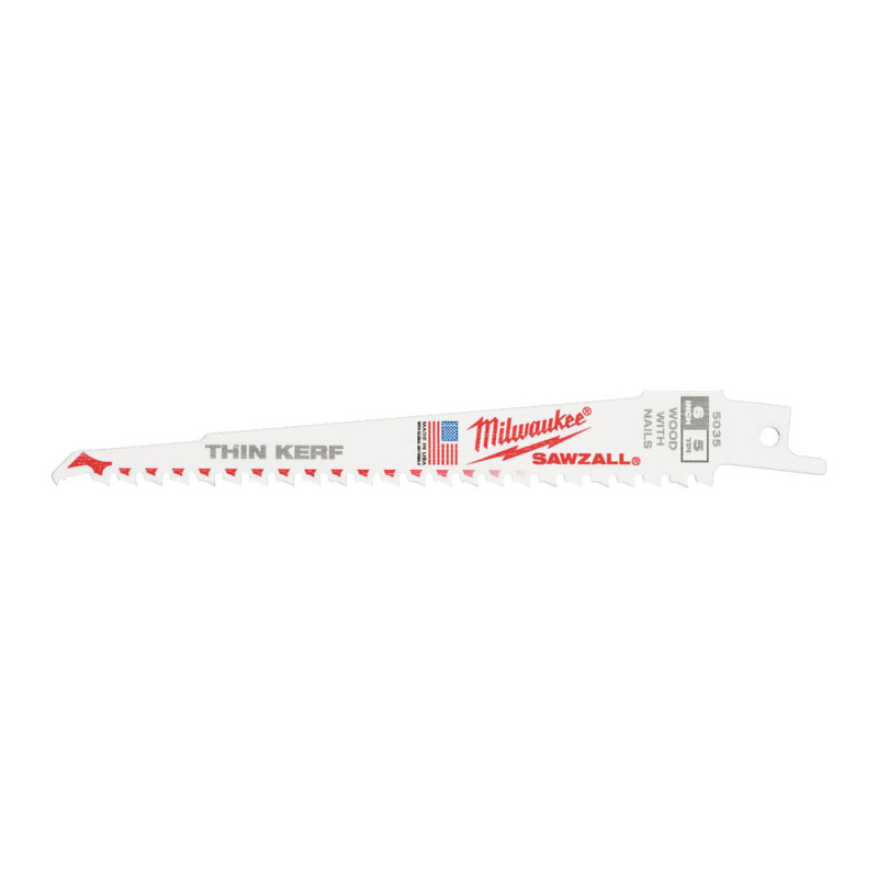 Купити Полотно для шабельних пил FANG TIP THIN KERF MILWAUKEE, 150х5,0мм, (50шт), (деревина з цвяхами). Офіційний магазин Мілвокі Україна, фірмова гарантія з доставкою по Украіні