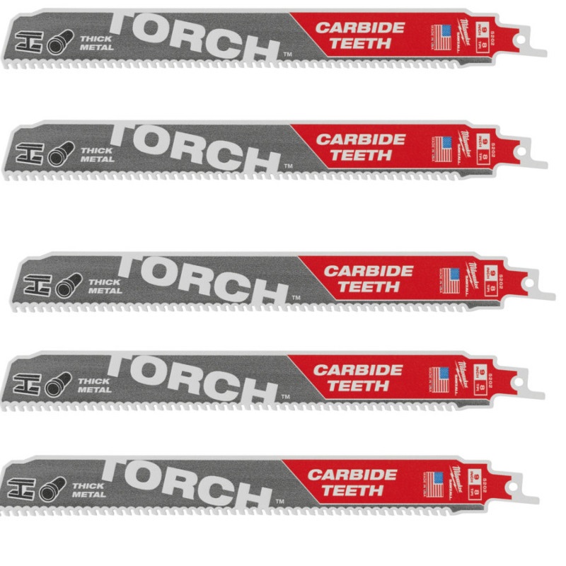 Купити Полотно для шабельних пил TORCH CARBIDE MILWAUKEE, 230х3,1мм, (5шт), (метал). Офіційний магазин Мілвокі Україна, фірмова гарантія з доставкою по Украіні