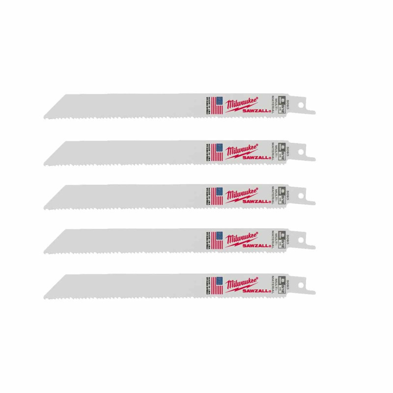 Купити Полотно для шабельних пил THIN KERF MILWAUKEE, 200х3,1/2,1мм, (5шт), (універсальні). Офіційний магазин Мілвокі Україна, фірмова гарантія з доставкою по Украіні
