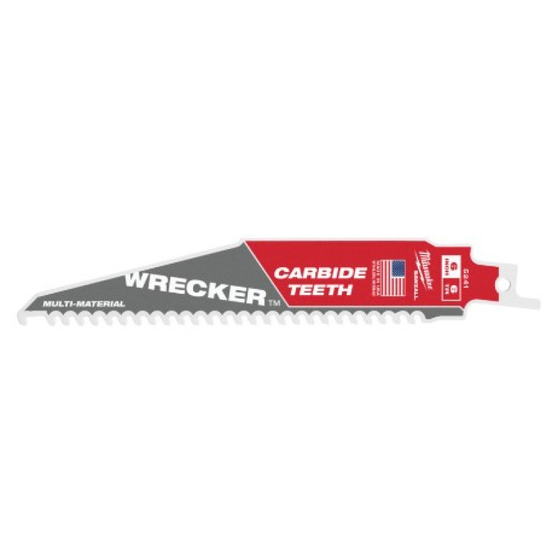 Купити Полотно для шабельних пил WRECKER CARBIDE MILWAUKEE, 150х4,2мм, (мультіматеріал). Офіційний магазин Мілвокі Україна, фірмова гарантія з доставкою по Украіні