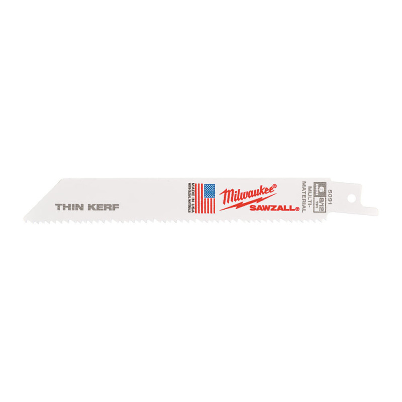 Купити Полотно для шабельних пил THIN KERF MILWAUKEE, 150х3,1/2,1мм, (5шт), (універсальні). Офіційний магазин Мілвокі Україна, фірмова гарантія з доставкою по Украіні