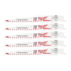 Купити Полотно для шабельних пил THIN KERF FANG TIP MILWAUKEE, 150х5,0мм, (5шт), (деревина з цвяхами). Офіційний магазин Мілвокі Україна, фірмова гарантія з доставкою по Украіні