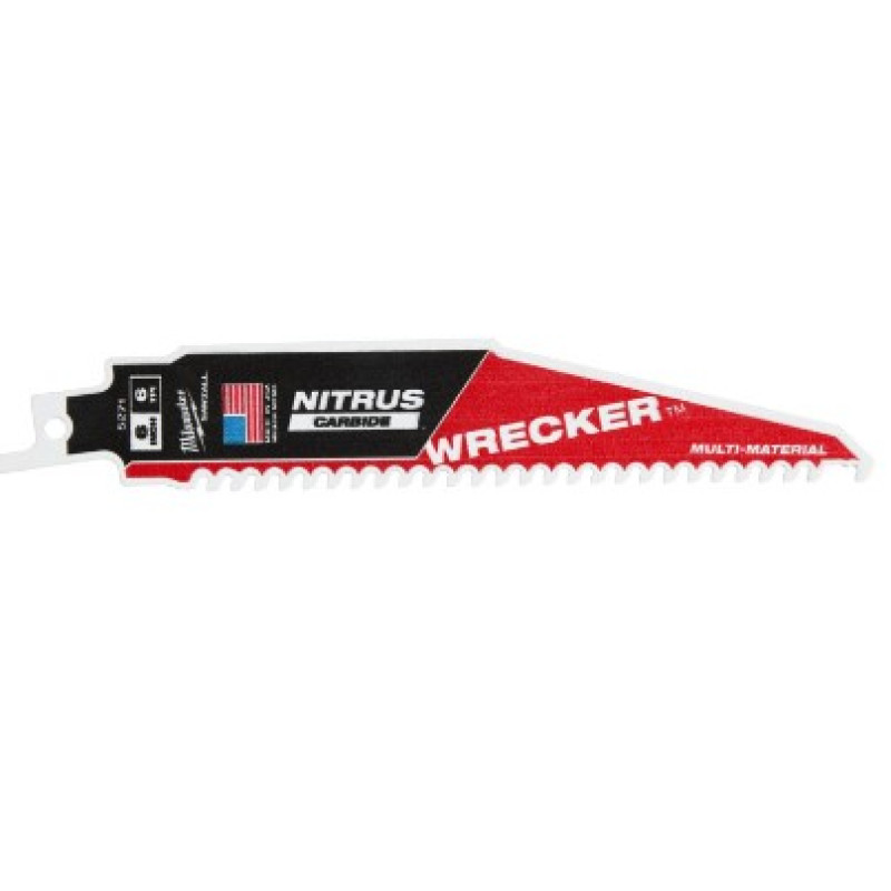 Купити Полотно для шабельних пил WRECKER CARBIDE NITRUS MILWAUKEE, 150х4,2мм, (мультіматеріал). Офіційний магазин Мілвокі Україна, фірмова гарантія з доставкою по Украіні