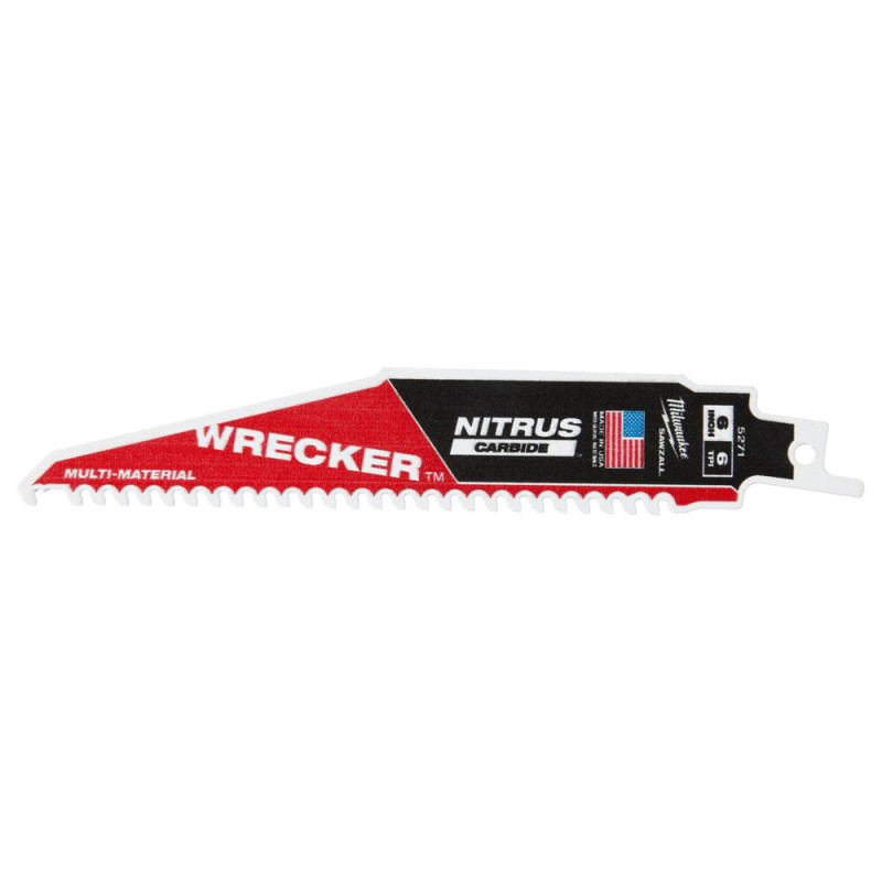 Купити Полотно для шабельних пил TCT WRECKER NITRUS MILWAUKEE 150х4,2мм, (деревина з цвяхами, метал) (заміна на 48475271). Офіційний магазин Мілвокі Україна, фірмова гарантія з доставкою по Украіні