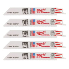 Купити Полотно для шабельних пил THIN KERF MILWAUKEE, 150х1,0мм, (5шт), (метал). Офіційний магазин Мілвокі Україна, фірмова гарантія з доставкою по Украіні