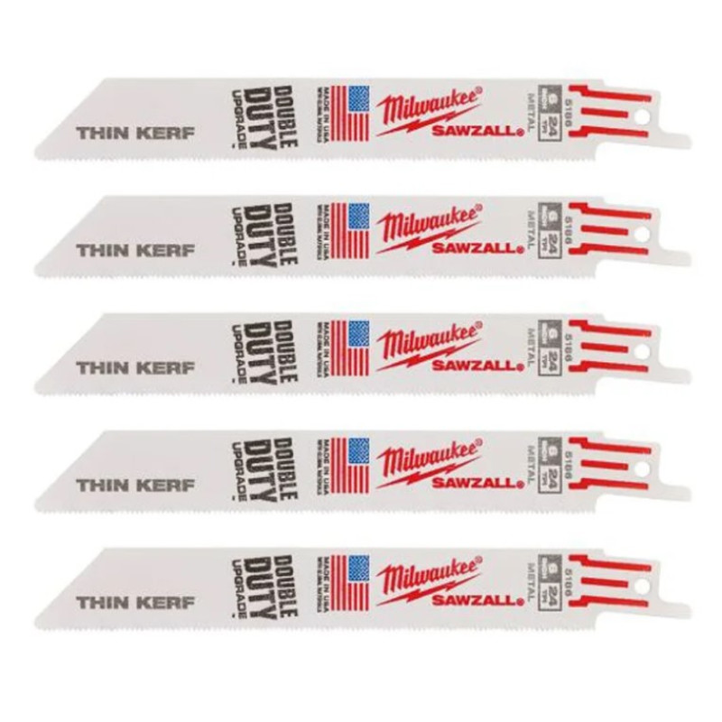 Купити Полотно для шабельних пил THIN KERF MILWAUKEE, 150х1,0мм, (5шт), (метал). Офіційний магазин Мілвокі Україна, фірмова гарантія з доставкою по Украіні