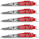 Купити Полотно для шабельних пил AX CARBIDE MILWAUKEE, 150х5мм, (5шт), (деревина з цвяхами). Офіційний магазин Мілвокі Україна, фірмова гарантія з доставкою по Украіні