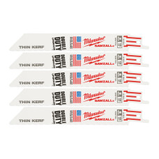 Купити Полотно для шабельних пил THIN KERF MILWAUKEE, 150х1,4мм, (5шт), (метал). Офіційний магазин Мілвокі Україна, фірмова гарантія з доставкою по Украіні