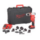 Купити Пробійник гідравлічний для отворів акумуляторний FORCE LOGIC MILWAUKEE M18 HKP-201CA (зарядний пристрій М12-18 С, 1 акумулятор М18 В2 2Аг, 2 шпильки. конектор, кульова тяга, адаптер, 10 пробійників та обмежувальних гільз,  кейс). Офіційний магазин Мілвокі Україна, фірмова гарантія з доставкою по Украіні