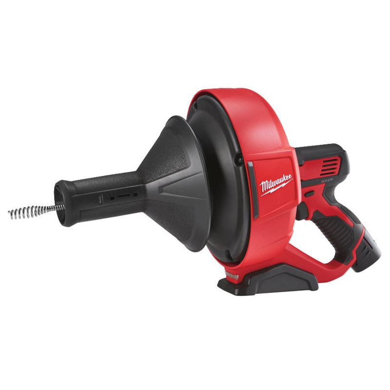 Купити Машина прочистна акумуляторна MILWAUKEE, M12 BDC8-202C, трос 8м (зарядний пристрій С12 С , 2 акумулятори М12 В2 2Аг, відро, картонне пакування). Офіційний магазин Мілвокі Україна, фірмова гарантія з доставкою по Украіні