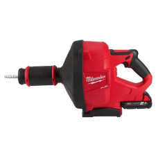 Купити Машина прочистна акумуляторна безщіткова MILWAUKEE, M18 FDCPF10-201C, трос 10м (зарядний пристрій М12-18 С, 1 акумулятор М18 В2 2Аг, відро). Офіційний магазин Мілвокі Україна, фірмова гарантія з доставкою по Украіні