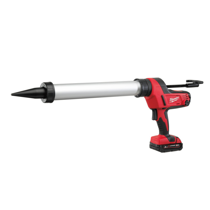 Купити Пістолет для герметиків акумуляторний MILWAUKEE, C18 PCG/600A-201В, 600мл (заряд.пристрій М12-18 С, 1 акумулятор М18 В2 2Аг, алюмінієва туба, сумка). Офіційний магазин Мілвокі Україна, фірмова гарантія з доставкою по Украіні