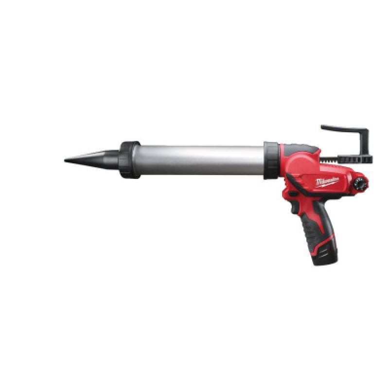 Купити Пістолет для герметиків акумуляторний MILWAUKEE, M12 PCG/400A-201B, 400мл (зарядний пристрій, 1 акумулятор М12 В2 2Ач, алюмінієва туба, сумка). Офіційний магазин Мілвокі Україна, фірмова гарантія з доставкою по Украіні