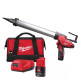 Купити Пістолет для герметиків акумуляторний MILWAUKEE, M12 PCG/400A-201B, 400мл (зарядний пристрій, 1 акумулятор М12 В2 2Ач, алюмінієва туба, сумка). Офіційний магазин Мілвокі Україна, фірмова гарантія з доставкою по Украіні