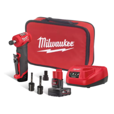 Купити Шліфмашина кутова цангова акумуляторна MILWAUKEE M12 FDGA-422BA, (зарядний пристрій, аккумулятори М12 2 Аг та 4Аг , перехідник, 2 коронки алмазні по плитці, сумка). Офіційний магазин Мілвокі Україна, фірмова гарантія з доставкою по Украіні