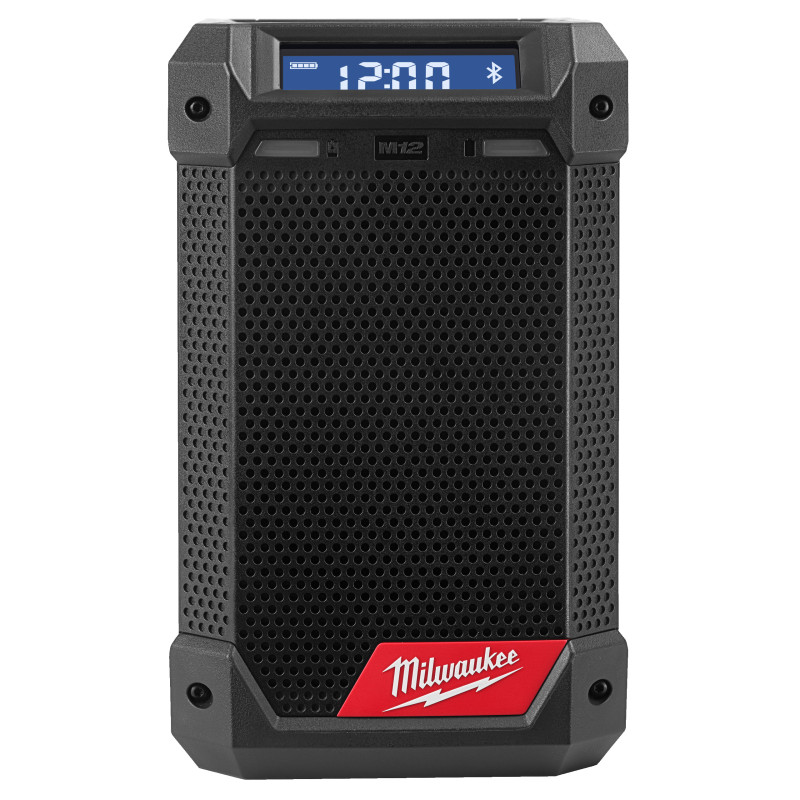 Купити Радіоприймач із зарядним пристроєм акумуляторний MILWAUKEE, M12 RCDAB+ (картонне пакування). Офіційний магазин Мілвокі Україна, фірмова гарантія з доставкою по Украіні