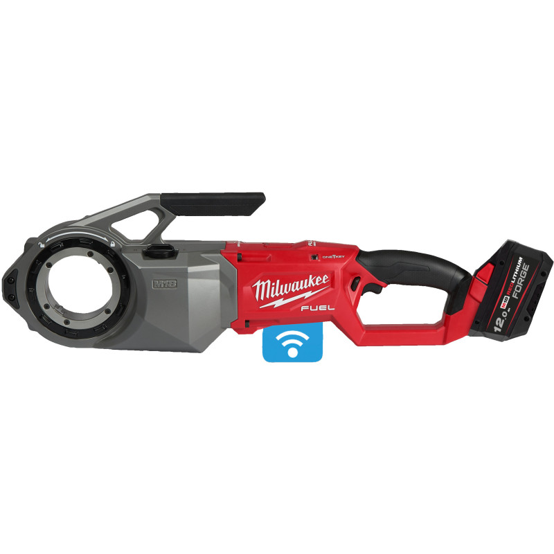 Купити Інструмент різьбонарізний акумуляторний безщітковий MILWAUKEE M18 FPT2-121C (зарядний пристрій M12-18 FC, 1 акумулятор FB12 12Аг, кейс). Офіційний магазин Мілвокі Україна, фірмова гарантія з доставкою по Украіні