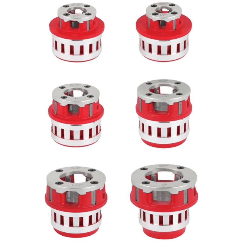 Купити Набір головок для нарізання різблення PACKOUT MILWAUKEE FPT2HK BSPT Alloy, (для FPT2) (6шт). Офіційний магазин Мілвокі Україна, фірмова гарантія з доставкою по Украіні