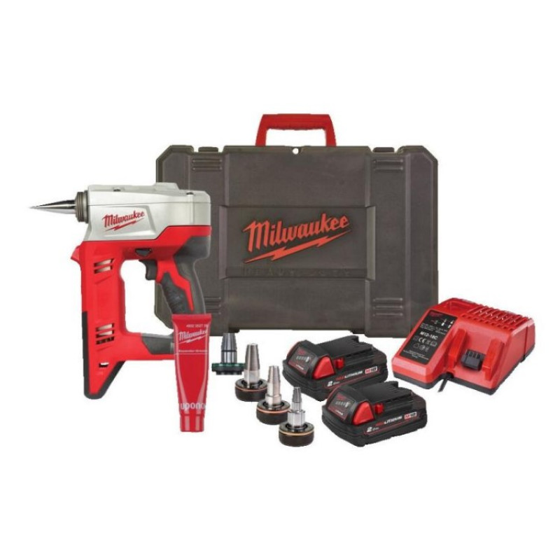 Купити Інструмент розширювальний акумуляторний UPONOR Q&E MILWAUKEE, HD18 PXP-H06202C (зарядний пристрій М12-18 С, 2 акумулятори М18 В2 2Аг, аксесуари, кейс). Офіційний магазин Мілвокі Україна, фірмова гарантія з доставкою по Украіні