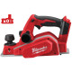 Купити Рубанок акумуляторний MILWAUKEE, M18 BP-0, 82мм (+пилозбірник, кутова та бокова напрямна). Офіційний магазин Мілвокі Україна, фірмова гарантія з доставкою по Украіні