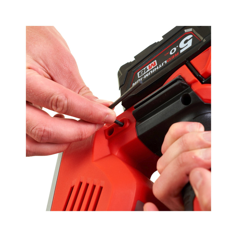 Купити Рубанок акумуляторний MILWAUKEE, M18 BP-0, 82мм (+пилозбірник, кутова та бокова напрямна). Офіційний магазин Мілвокі Україна, фірмова гарантія з доставкою по Украіні
