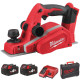 Купити Рубанок акумуляторний MILWAUKEE, M18 BP-402C, 82мм (зарядний пристрій М12-18 С, 2 акумулятори М18 В4 4Аг, кейс). Офіційний магазин Мілвокі Україна, фірмова гарантія з доставкою по Украіні