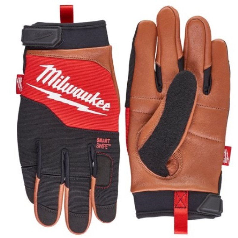 Купити Рукавиці робочі зі шкіряними вставками MILWAUKEE, розмір 10/XL. Офіційний магазин Мілвокі Україна, фірмова гарантія з доставкою по Украіні