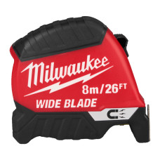 Купити Рулетка магнитная WIDE BLADE MAGNETIC MILWAUKEE (Gen2), 8м/26фт (35мм). Офіційний магазин Мілвокі Україна, фірмова гарантія з доставкою по Украіні
