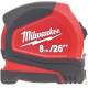 Купити Рулетка Pro Compact MILWAUKEE, 8м/26фт (25мм), (заміна на 4932498781). Офіційний магазин Мілвокі Україна, фірмова гарантія з доставкою по Украіні