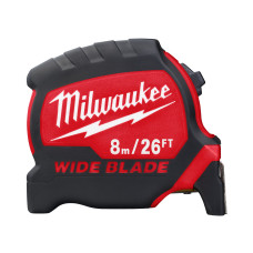 Купити Рулетка MILWAUKEE WIDE BLADE, 8м/26фт (33мм). Офіційний магазин Мілвокі Україна, фірмова гарантія з доставкою по Украіні