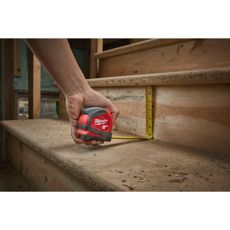 Купити Рулетка Pro Compact MILWAUKEE, 8м (25мм), (заміна на 4932498780). Офіційний магазин Мілвокі Україна, фірмова гарантія з доставкою по Украіні