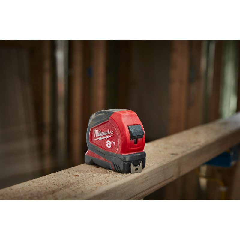 Купити Рулетка Pro Compact MILWAUKEE, 8м (25мм), (заміна на 4932498780). Офіційний магазин Мілвокі Україна, фірмова гарантія з доставкою по Украіні