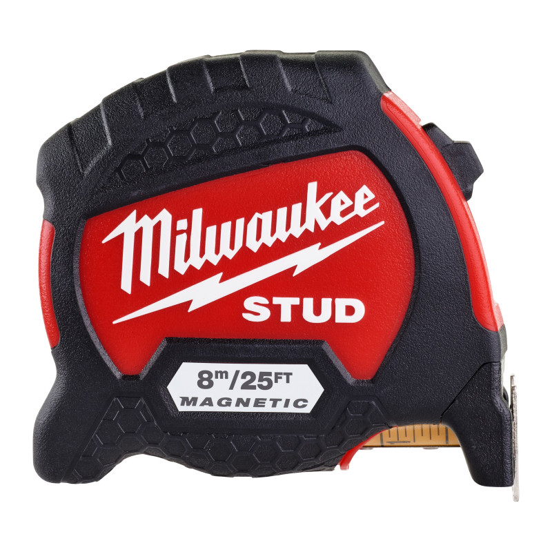 Купити Рулетка магнитная STUD MILWAUKEE GEN II, 8м/25фт (33мм), (заміна на 4932498766). Офіційний магазин Мілвокі Україна, фірмова гарантія з доставкою по Украіні