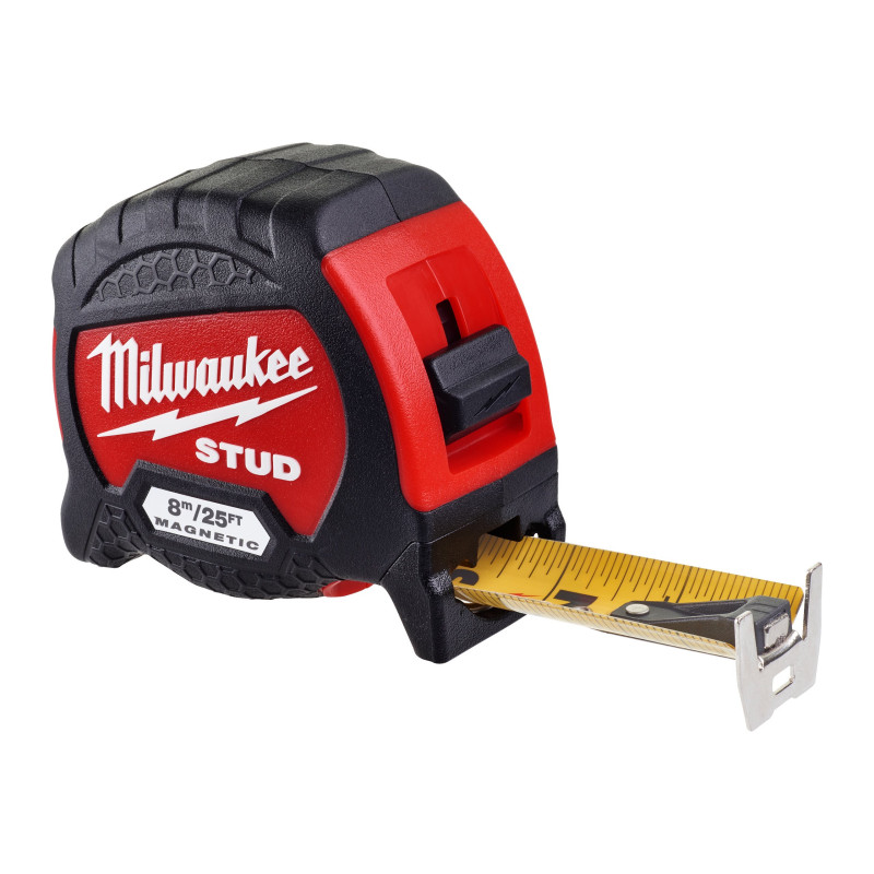 Купити Рулетка магнитная STUD MILWAUKEE GEN II, 8м/25фт (33мм), (заміна на 4932498766). Офіційний магазин Мілвокі Україна, фірмова гарантія з доставкою по Украіні