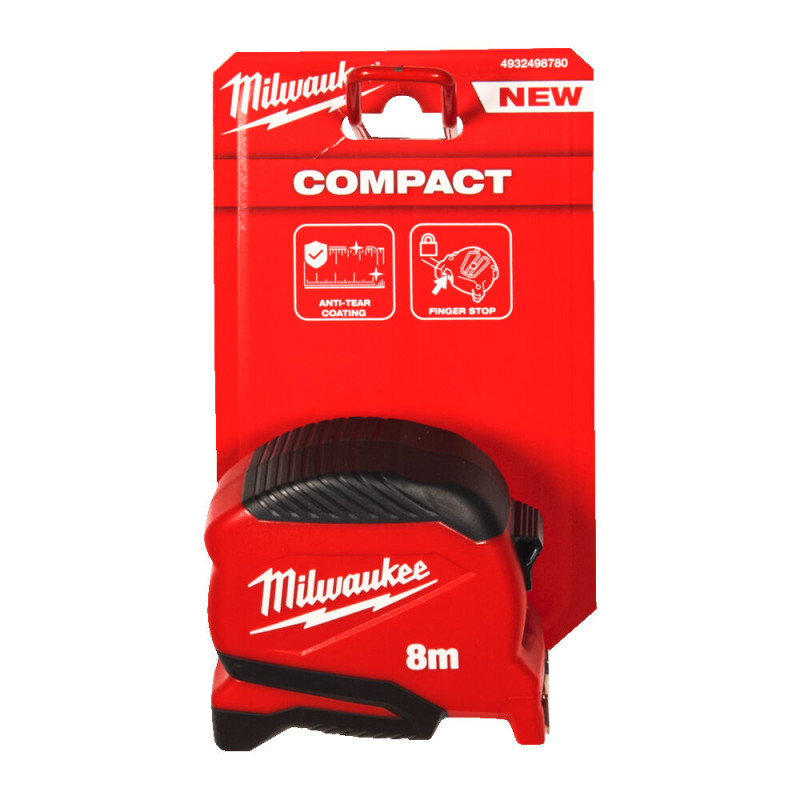 Купити Рулетка Pro Compact MILWAUKEE (Gen 2), 8м, (25мм). Офіційний магазин Мілвокі Україна, фірмова гарантія з доставкою по Украіні