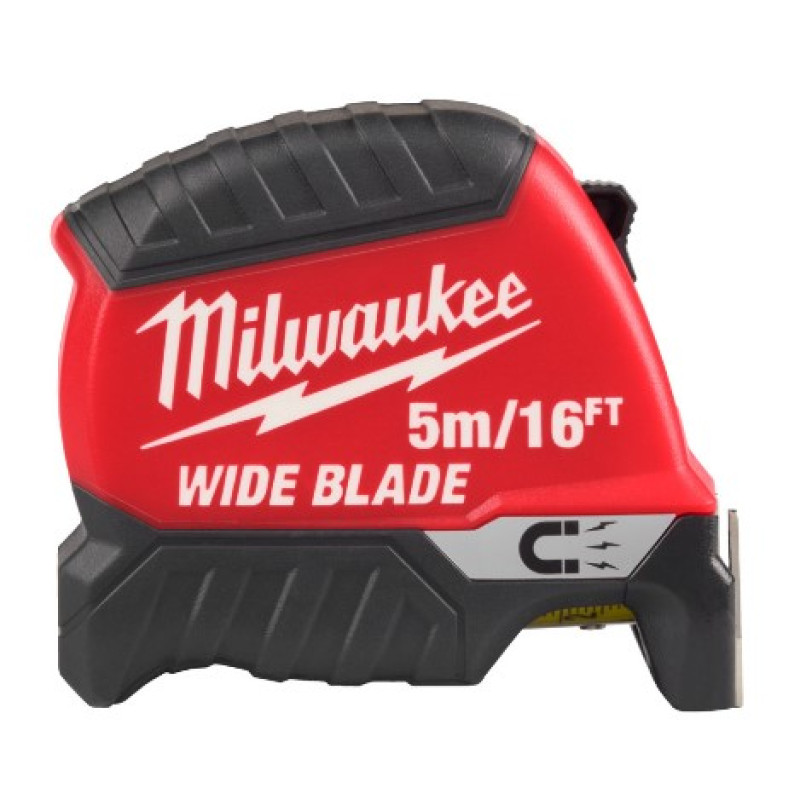 Купити Рулетка магнітна WIDE BLADE MAGNETIC MILWAUKEE (Gen2), 5м/16фт (35мм). Офіційний магазин Мілвокі Україна, фірмова гарантія з доставкою по Украіні