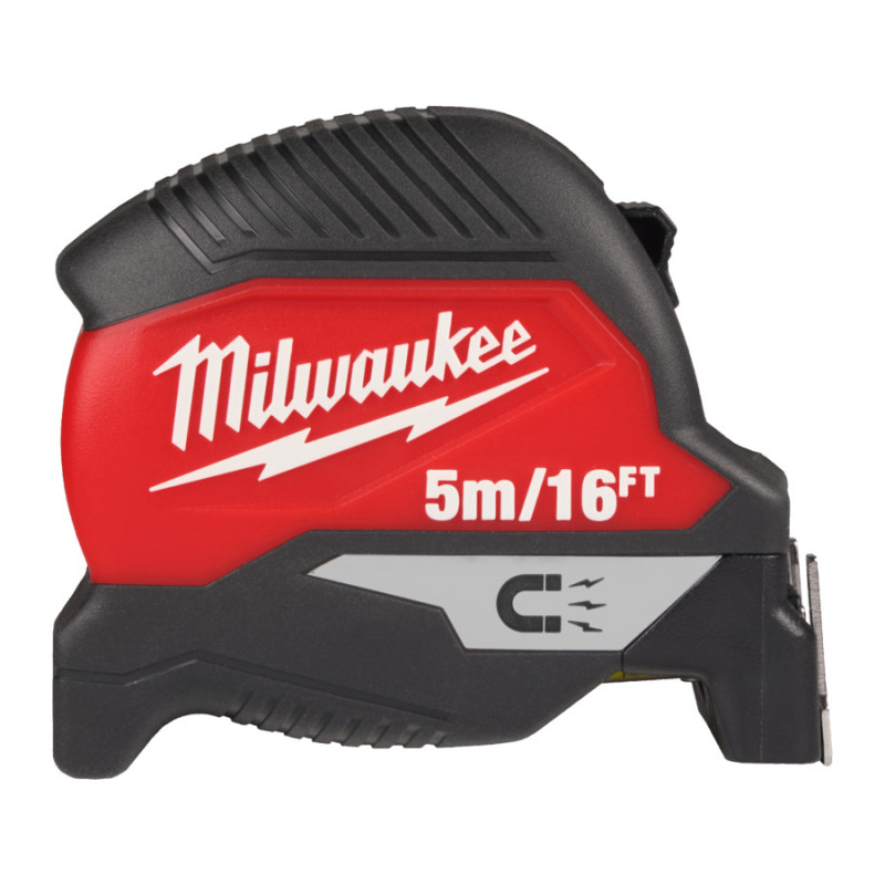 Купити Рулетка магнітна MAGNETIC MILWAUKEE (Gen4), 5м/16фт (30мм). Офіційний магазин Мілвокі Україна, фірмова гарантія з доставкою по Украіні