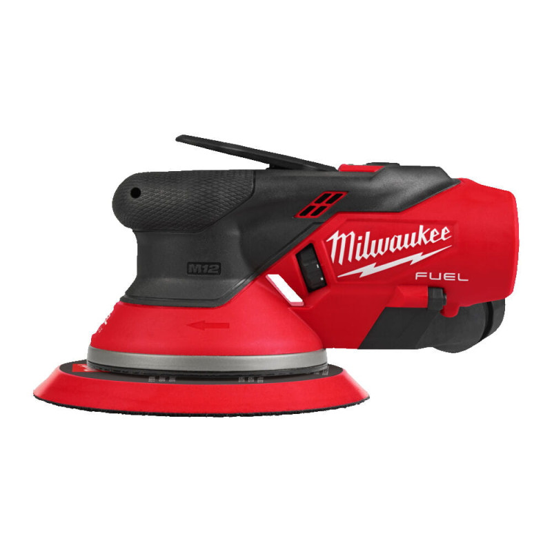 Купити Шліфмашина ексцентрикова акумуляторна безщіткова MILWAUKEE M12 FROS5-502X, діаметр150мм (зарядний пристрій С12 С, 2 акумулятори М12 В5 5Аг, HDкейс). Офіційний магазин Мілвокі Україна, фірмова гарантія з доставкою по Украіні
