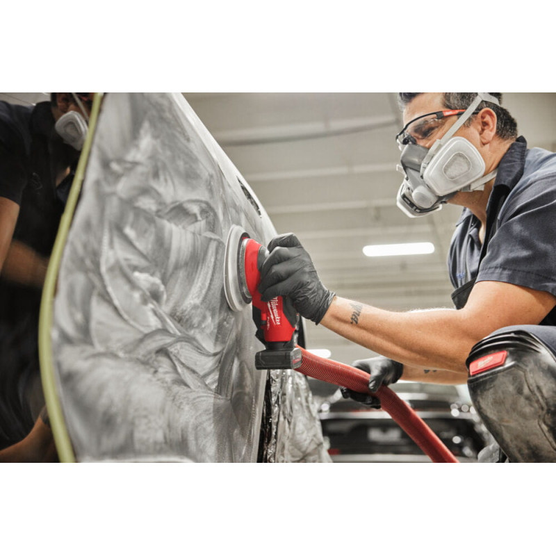 Купити Шліфмашина ексцентрикова акумуляторна безщіткова MILWAUKEE M12 FROS5-502X, діаметр150мм (зарядний пристрій С12 С, 2 акумулятори М12 В5 5Аг, HDкейс). Офіційний магазин Мілвокі Україна, фірмова гарантія з доставкою по Украіні
