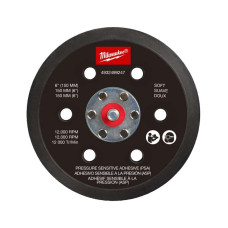 Купити Підошва шліфувальна MILWAUKEE FROSBPHP150, діаметр 150мм, 6 отв. для M12 FROS (жорстка з PSA). Офіційний магазин Мілвокі Україна, фірмова гарантія з доставкою по Украіні