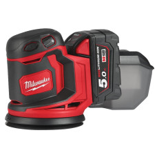 Купити Машина шліфувальна ексцентрикова акумуляторна MILWAUKEE, M18 BOS125-502B, діаметр 125мм (заміна на 4933498254). Офіційний магазин Мілвокі Україна, фірмова гарантія з доставкою по Украіні